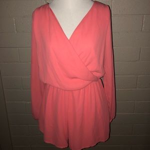 Charlotte Russe pink romper